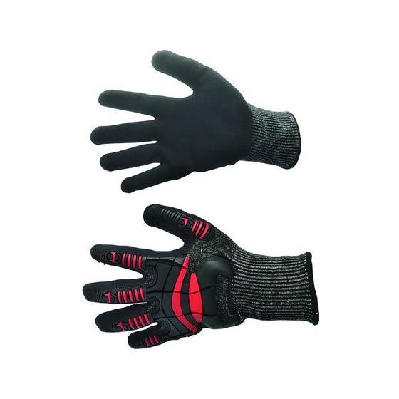 【お取り寄せ】富士手袋 ナックルアーマーC4 赤 L 9900-R-L 耐切創手袋 作業用手袋