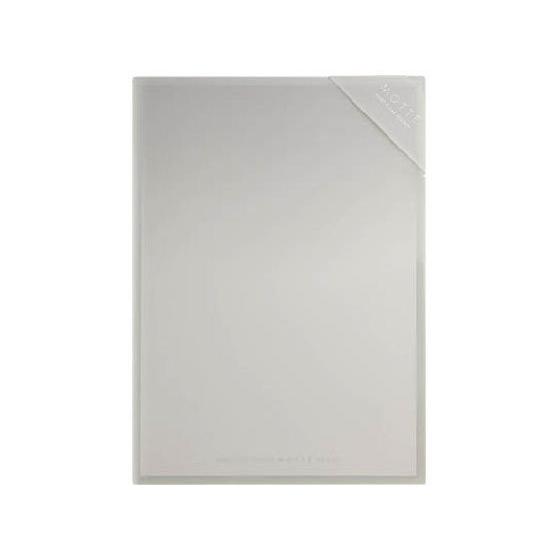 コクヨ ハードクリヤーホルダー〈モッテ〉A3見開き ライトグレー フ-LM755LM 見開きタイプ ...