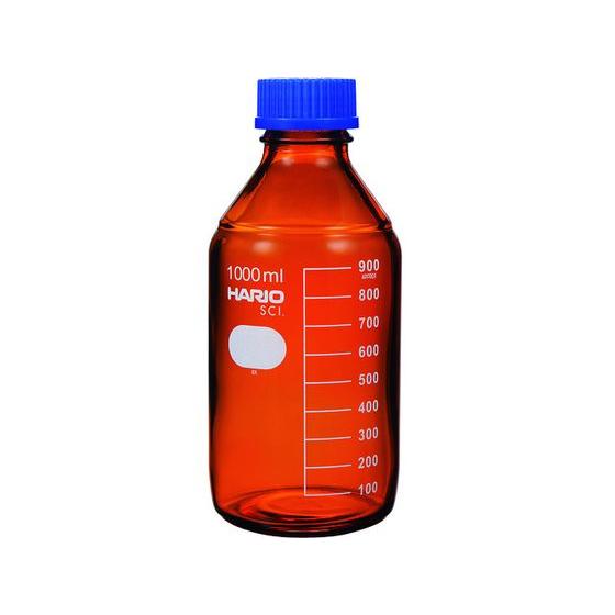 【お取り寄せ】HARIO 耐熱ねじ口瓶(茶) 1000ml NBB-1L-SCI スクリュー管瓶 ガ...