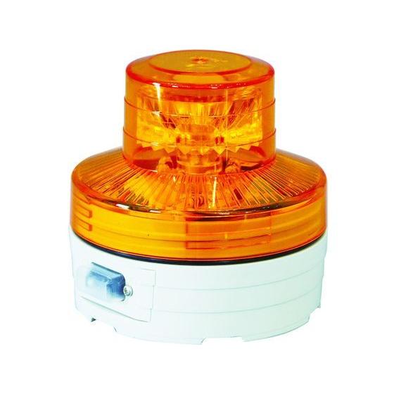 【お取り寄せ】日動 電池式LED回転灯ニコUFO 常時点灯タイプ 黄 NU-AY 三角コーン 区画 ...