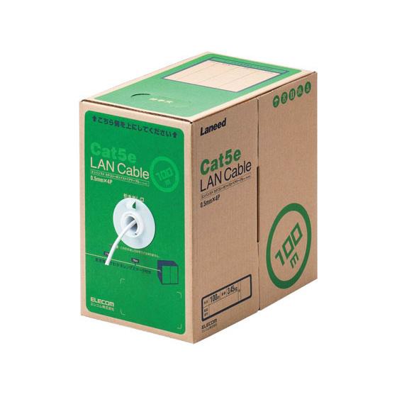 【お取り寄せ】エレコム LANケーブル Cat5e 単線100m ホワイト LD-CT2 WH100...