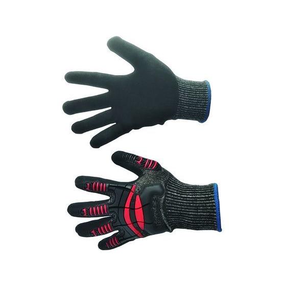 【お取り寄せ】富士手袋 ナックルアーマーC4 赤 M 9900-R-M 耐切創手袋 作業用手袋