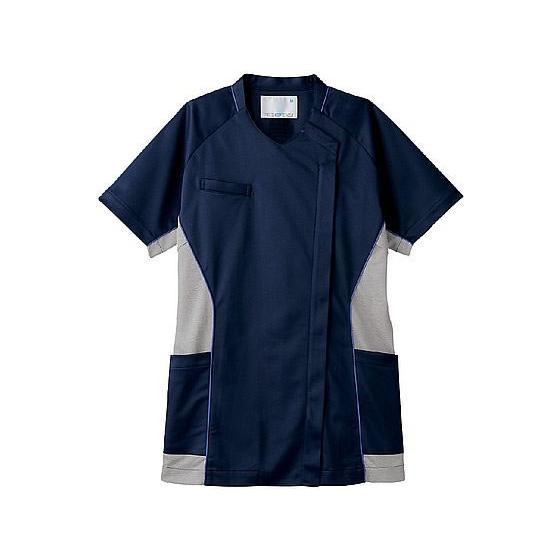 【お取り寄せ】住商モンブラン スクラブ レディス 半袖 ネイビー／グレー 3L MS356-90 ス...