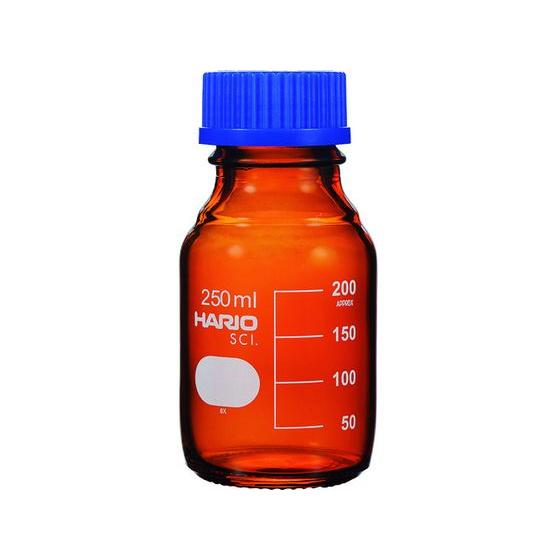 【お取り寄せ】HARIO 耐熱ねじ口瓶(茶) 250ml NBB-250-SCI スクリュー管瓶 ガ...