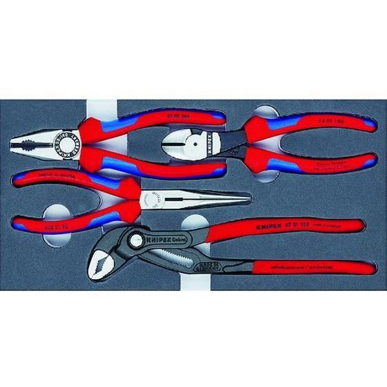 【お取り寄せ】KNIPEX 002001V15 プライヤーセット ウレタントレイ入り 002001V...