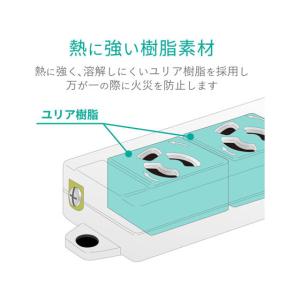 エレコム マグネット付抜け止めタップ 3P 4...の詳細画像1