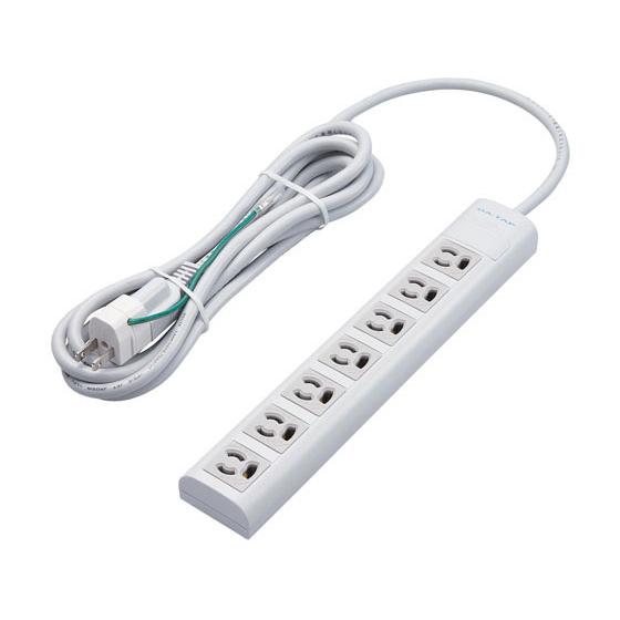 エレコム マグネット付抜け止めタップ 3P 7個口 3m T-ECOY053NDA コード付き電源タ...