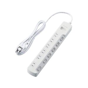 あめ【24本セット】ELECOM T-T1C-3425WH 3極4口シャッタータップ - T-T1C-3425WH