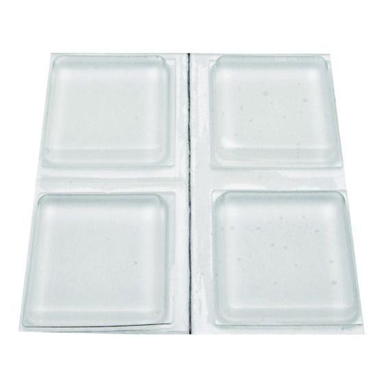 【お取り寄せ】WAKI ソフトクッション 12.7角×3.1mm 10個入り CN-014 樹脂素材...