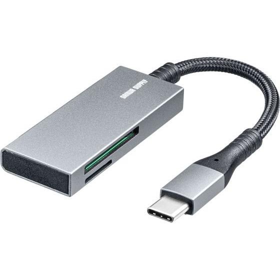 【お取り寄せ】サンワサプライ Type-Cカードリーダー ADR-3TCMSD11S カードリーダー...
