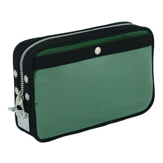 【お取り寄せ】SANEI 帆布メール用ポーチ(S)馬蹄錠金具付 モスグリーン PS-U-07 ツール...