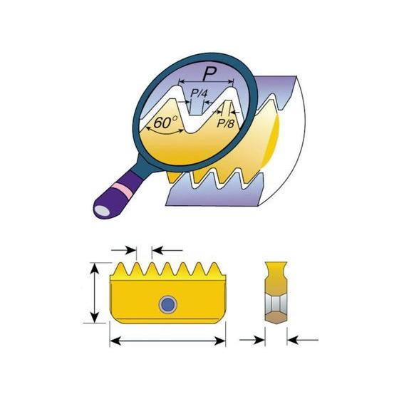【お取り寄せ】NOGA ミルスレッド ウィット用チップ 14-14W MT-7 ねじ切り工具 タップ...
