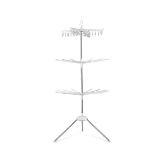 アイリスオーヤマ ステンレス室内物干しパラソル3段 CLS-173R 物干し 洗濯 清掃 清掃