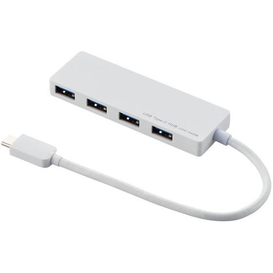 【お取り寄せ】エレコム USB3.1ハブ Type-C接続 4ポート 15cm U3HC-A429B...