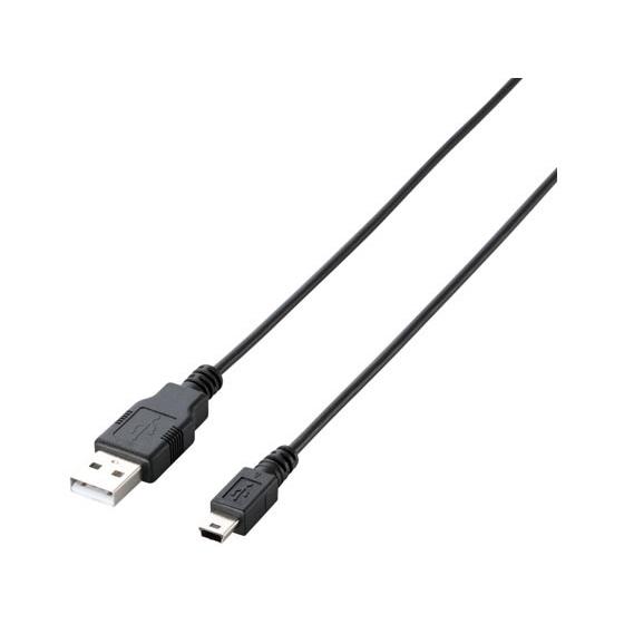 【お取り寄せ】エレコム エコUSB2.0ケーブル mini-Bタイプ 2m U2C-JM20BK Ｕ...