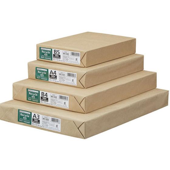 【お取り寄せ】スマートバリュー リサイクルコピーペーパー R70 A3 500枚 A289J A3用...
