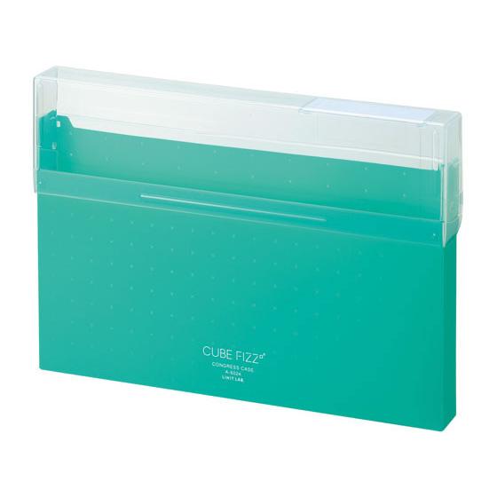 【お取り寄せ】リヒトラブ CUBE FIZZ コングレスケース A4 グリーン A6024-7 書類...