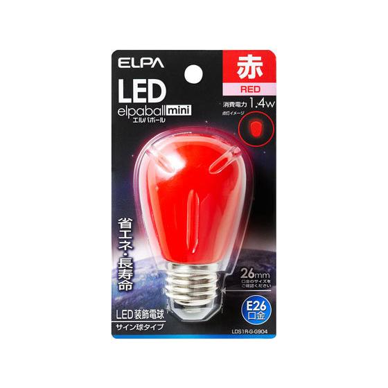 【お取り寄せ】朝日電器 LED電球サイン球 E26赤色 LDS1R-G-G904 ＬＥＤ電球 直管 ...