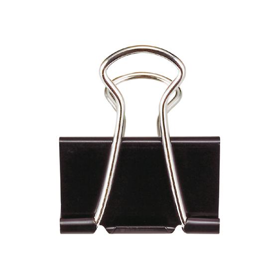 ダブルクリップ 大 10個 Forestway 黒い定番クリップ 大きいサイズ 紙をまとめる まとめ...