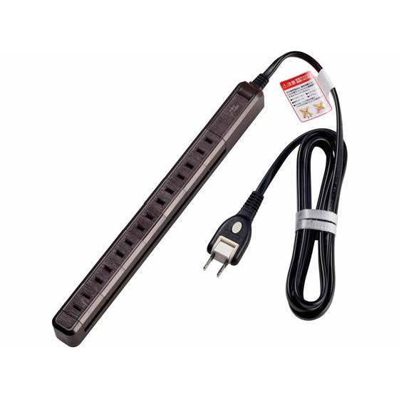 【お取り寄せ】朝日電器 耐雷7個口2mスリム回転タップ WBS-SL702SB(WD) コード付き電...