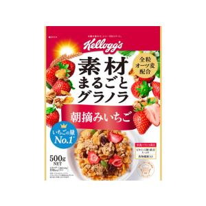 日本ケロッグ 素材まるごとグラノラ 朝摘みいちご 500g  シリアル 食材 調味料｜jetprice