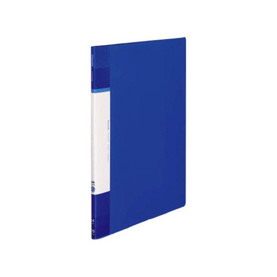 コクヨ クリヤーブック(Glassele)固定式A4背ポケット 10P ブルー Ａ４ 固定式クリヤー...