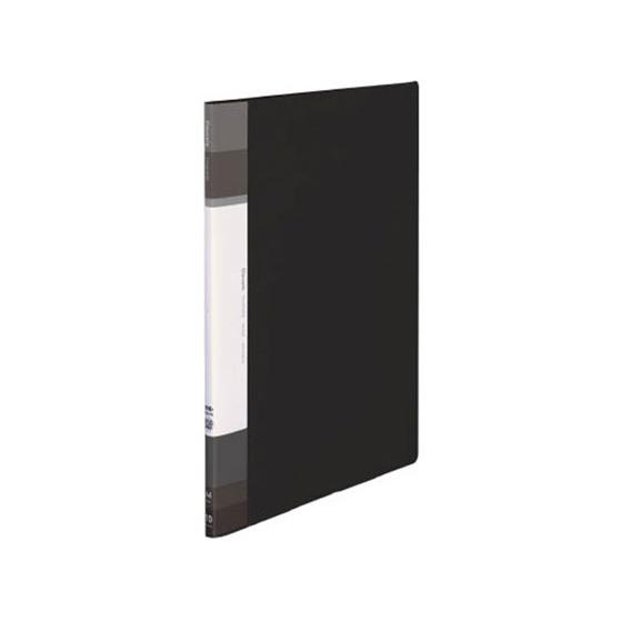 コクヨ クリヤーブック(Glassele)固定式A4背ポケット 10P ブラック Ａ４ 固定式クリヤ...