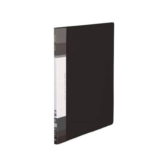 コクヨ クリヤーブック(Glassele)固定式A4 背Pサイドスロー ブラック Ａ４ 固定式クリヤ...
