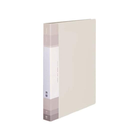 コクヨ クリヤーブック(Glassele)固定式A4背ポケット 60P オフホワイト Ａ４ 固定式ク...