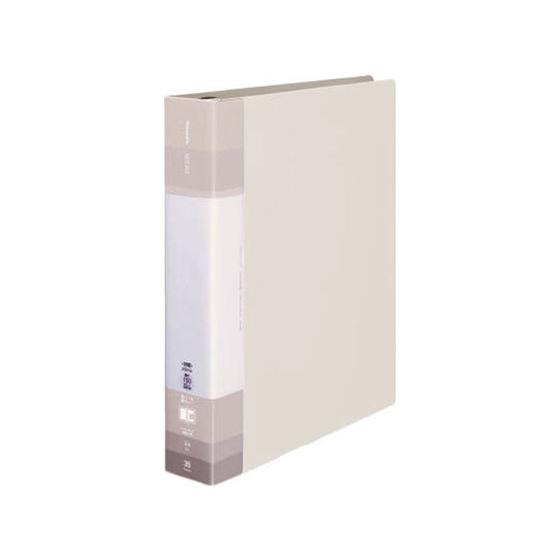 コクヨ クリヤーブック(Glassele)替紙式背ポケットSワイドA4オフホワイト Ａ４ 差替式クリ...