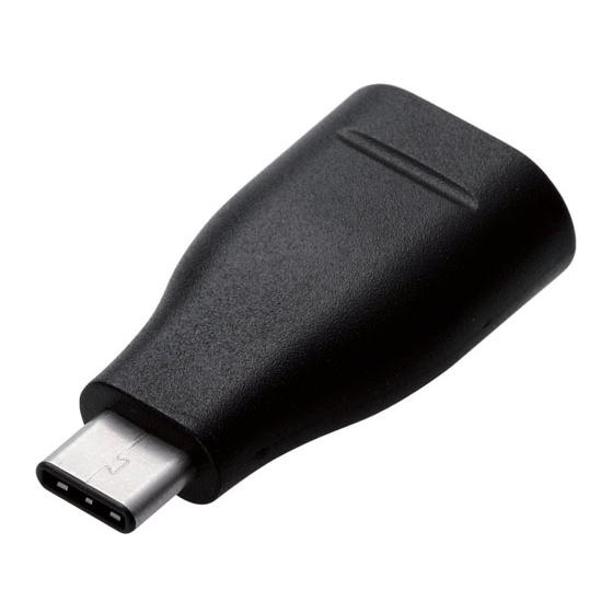 エレコム USB3.1 変換アダプタ USB A-TypeC MPA-AFCMADBK 変換アダプタ...