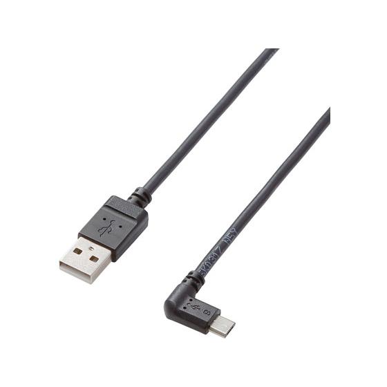 【お取り寄せ】エレコム 2A対応microUSBケーブル L字 1.2m TB-AMBXL2U12B...