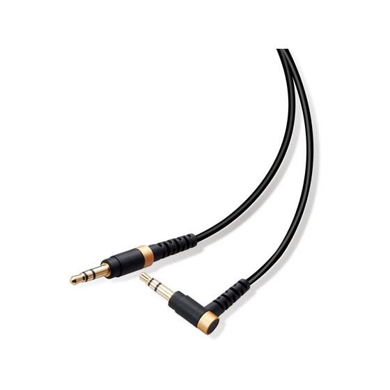 【お取り寄せ】エレコム 高耐久AUZケーブルφ3.5オス-オス L字 1m AX-35MSL10BK...