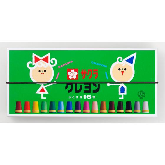 【お取り寄せ】サクラクレパス クレヨン太巻 16色 LY16R １６色セット クレヨン パステル 画...