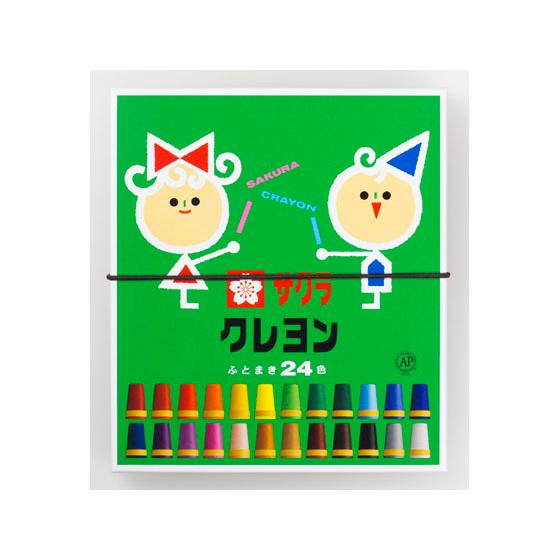 【お取り寄せ】サクラクレパス クレヨン太巻 24色 LY24R ２４色セット クレヨン パステル 画...