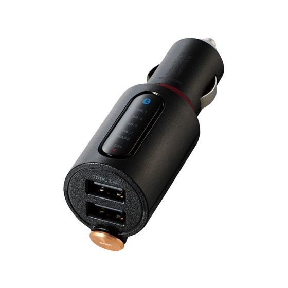 【お取り寄せ】エレコム Bluetooth FMトランスミッター 3.4A 2ポート LAT-FMB...