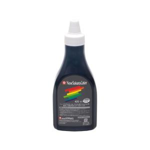 サクラクレパス ニューサクラカラー 420ml くろ アクリル絵の具 画材