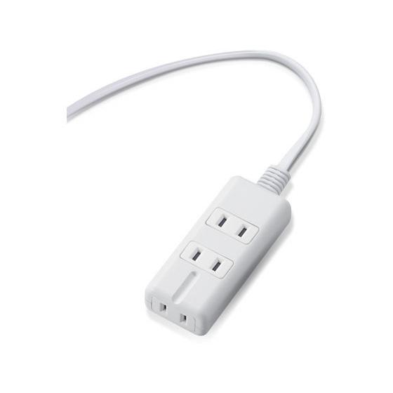 【お取り寄せ】エレコム 電源タップ 磁石 3個口(内3ピン1) 2m T-KM01-2320WH コ...