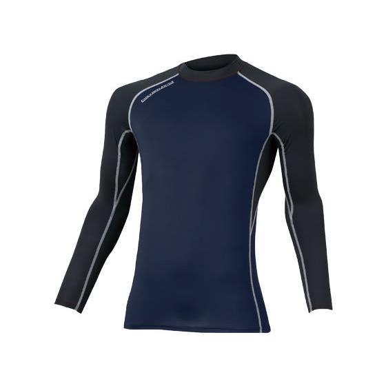 【お取り寄せ】アーリーバードアルノ ロングスリーブインナーシャツ 紺×黒 L EBA515-56 シ...