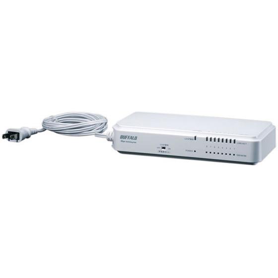 バッファロー ノン・インテリジェントスイッチ 8ポートタップ型 BS-G2108UR-TP スイッチ...