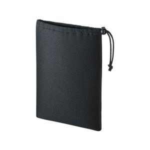 【お取り寄せ】サンワサプライ マルチクッションケース 巾着タイプブラック IN-C3K スリーブ インナーバッグ ＰＣ パソコン 家電