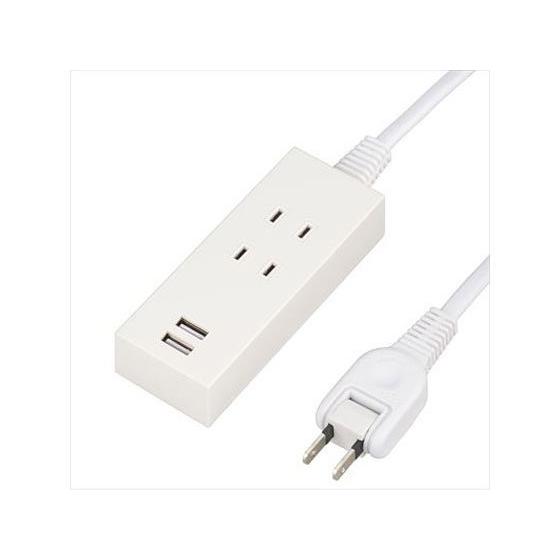 【お取り寄せ】ヤザワ SMART TAP(2USB+2AC 2.1A) ホワイト 2.5m コード付...
