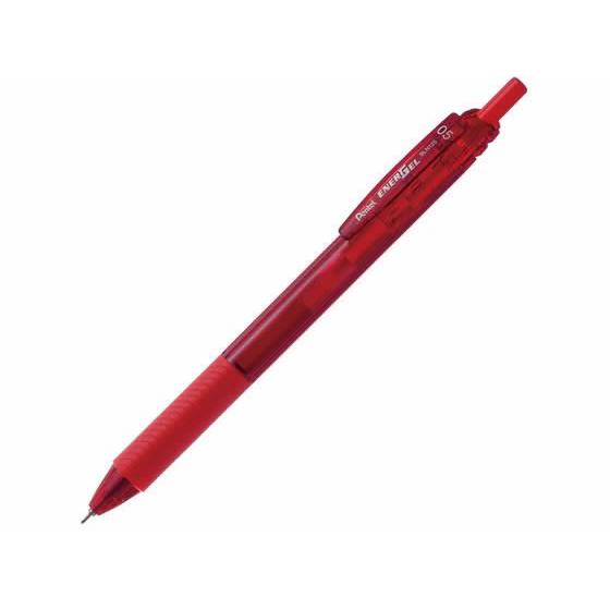 ぺんてる エナージェルエス 0.7mm 赤 BL127-B  赤インク 水性ゲルインクボールペン ノ...