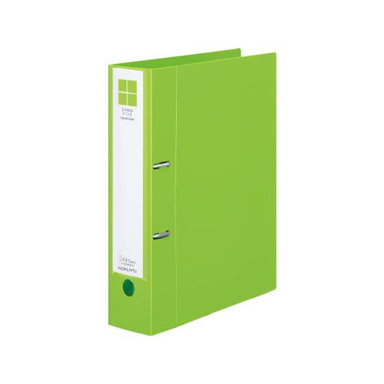 コクヨ Dリングファイル[スムーススタイル] A4タテとじ厚50mm黄緑 Ａ４ Ｄ型２穴リングファイ...
