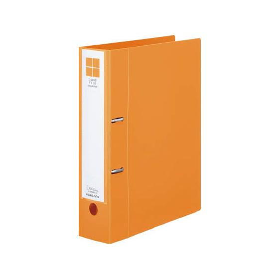 コクヨ Dリングファイル[スムーススタイル] A4タテとじ厚50mmオレンジ Ａ４ Ｄ型２穴リングフ...