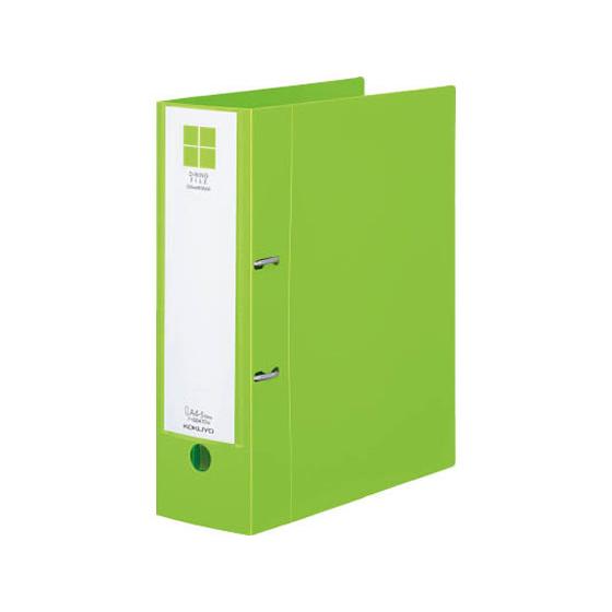 コクヨ Dリングファイル[スムーススタイル] A4タテとじ厚70mm黄緑 Ａ４ Ｄ型２穴リングファイ...