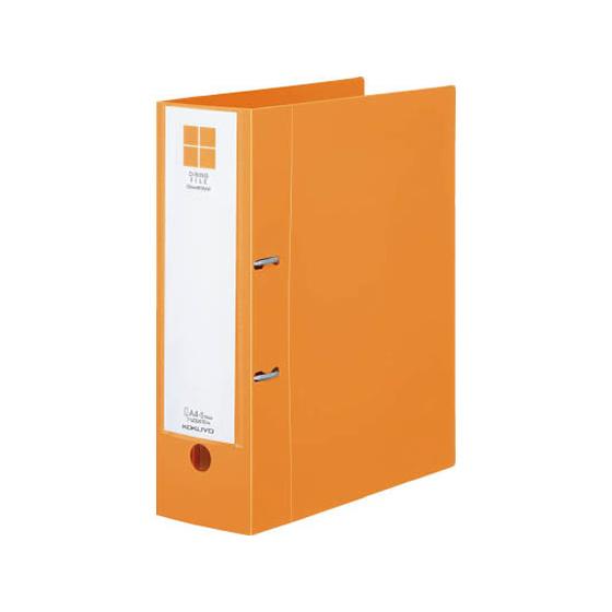 コクヨ Dリングファイル[スムーススタイル] A4タテとじ厚70mmオレンジ Ａ４ Ｄ型２穴リングフ...