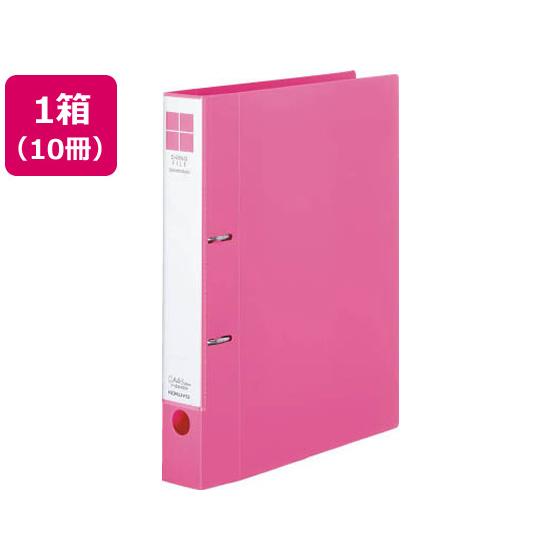 コクヨ Dリングファイル[スムーススタイル] A4タテとじ厚30mmピンク10冊 Ａ４ Ｄ型２穴リン...