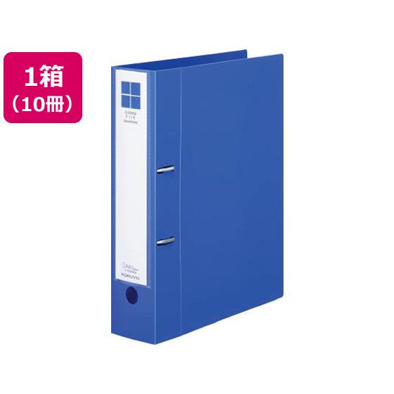 コクヨ Dリングファイル[スムーススタイル] A4タテとじ厚50mm青10冊 Ａ４ Ｄ型２穴リングフ...