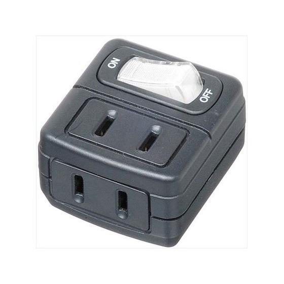 【お取り寄せ】ヤザワ 省エネタップ 2個口 黒 Y02FU210BK 電源タップ ＯＡタップ 配線パ...